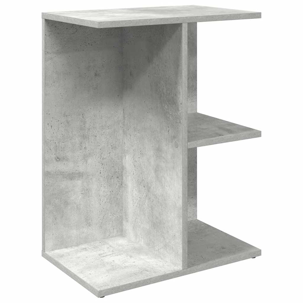 Comodino Grigio Cemento 46,5x29x61 cm in Legno Multistrato