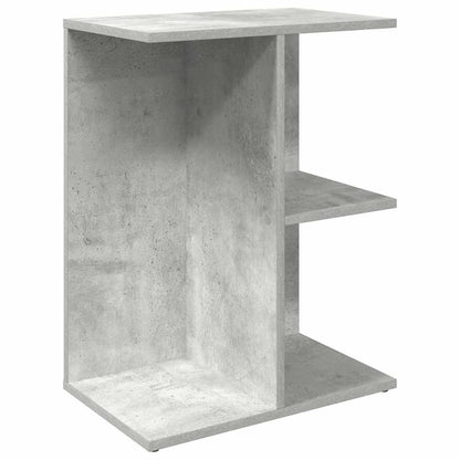 Comodino Grigio Cemento 46,5x29x61 cm in Legno Multistrato