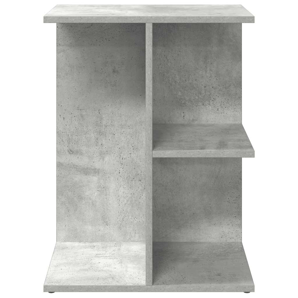 Comodino Grigio Cemento 46,5x29x61 cm in Legno Multistrato