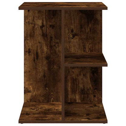 Comodino Rovere Fumo 46,5x29x61 cm in Legno Multistrato