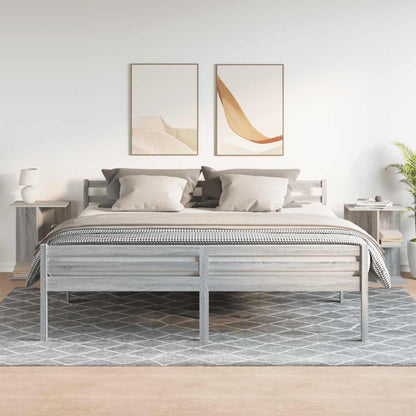 Comodini 2 pz Grigio Sonoma 46,5x29x61 cm in Legno Multistrato
