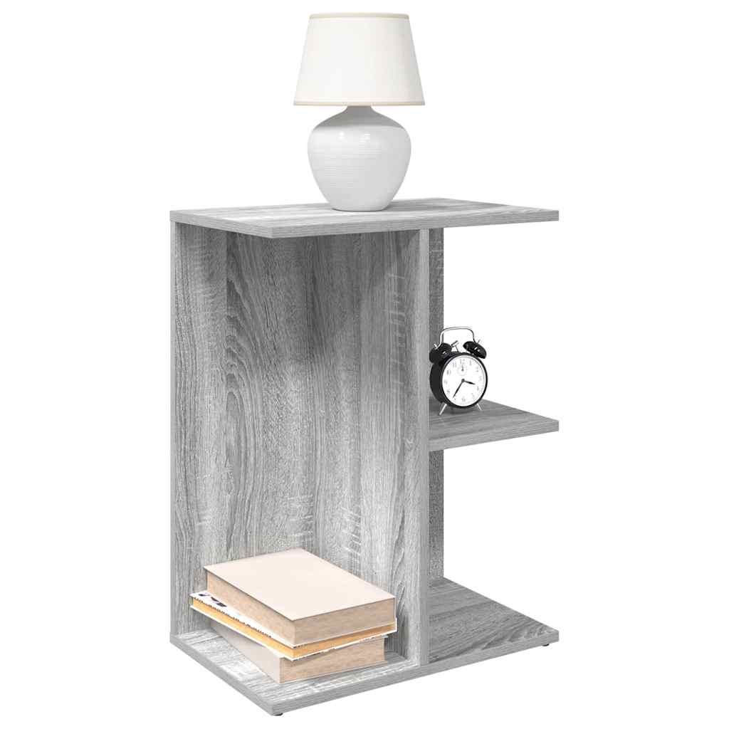 Comodini 2 pz Grigio Sonoma 46,5x29x61 cm in Legno Multistrato
