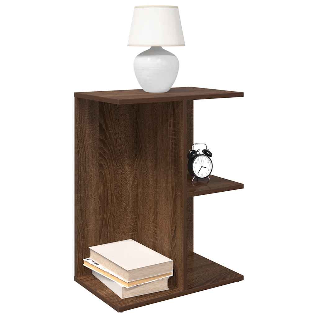 Comodini 2 pz Rovere Marrone 46,5x29x61 cm in Legno Multistrato