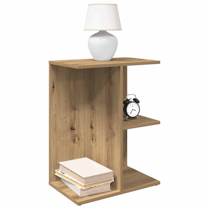 Comodini 2 pz Rovere Artigianale 46,5x29x61cm Legno Multistrato
