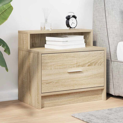 Comodino con Cassetto Rovere Sonoma 51x31x47 cm
