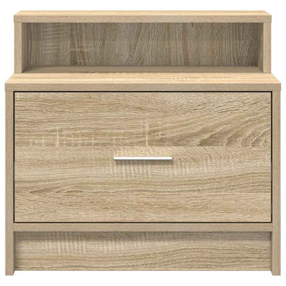 Comodini con Cassetto 2 pz Rovere Sonoma 51x31x47 cm