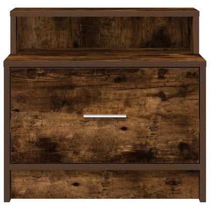 Comodino con Cassetto Rovere Fumo 51x31x47 cm