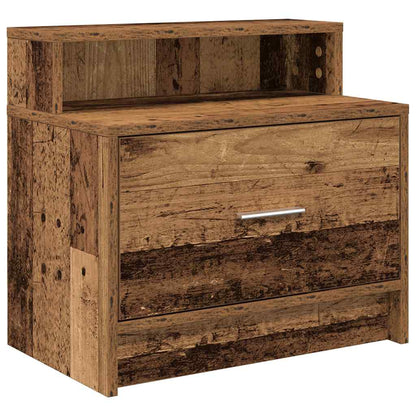 Comodino con Cassetto Legno Antico 51x31x47 cm