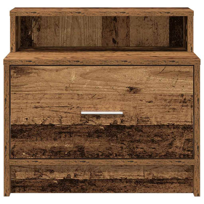 Comodino con Cassetto Legno Antico 51x31x47 cm