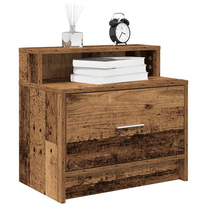 Comodino con Cassetto Legno Antico 51x31x47 cm
