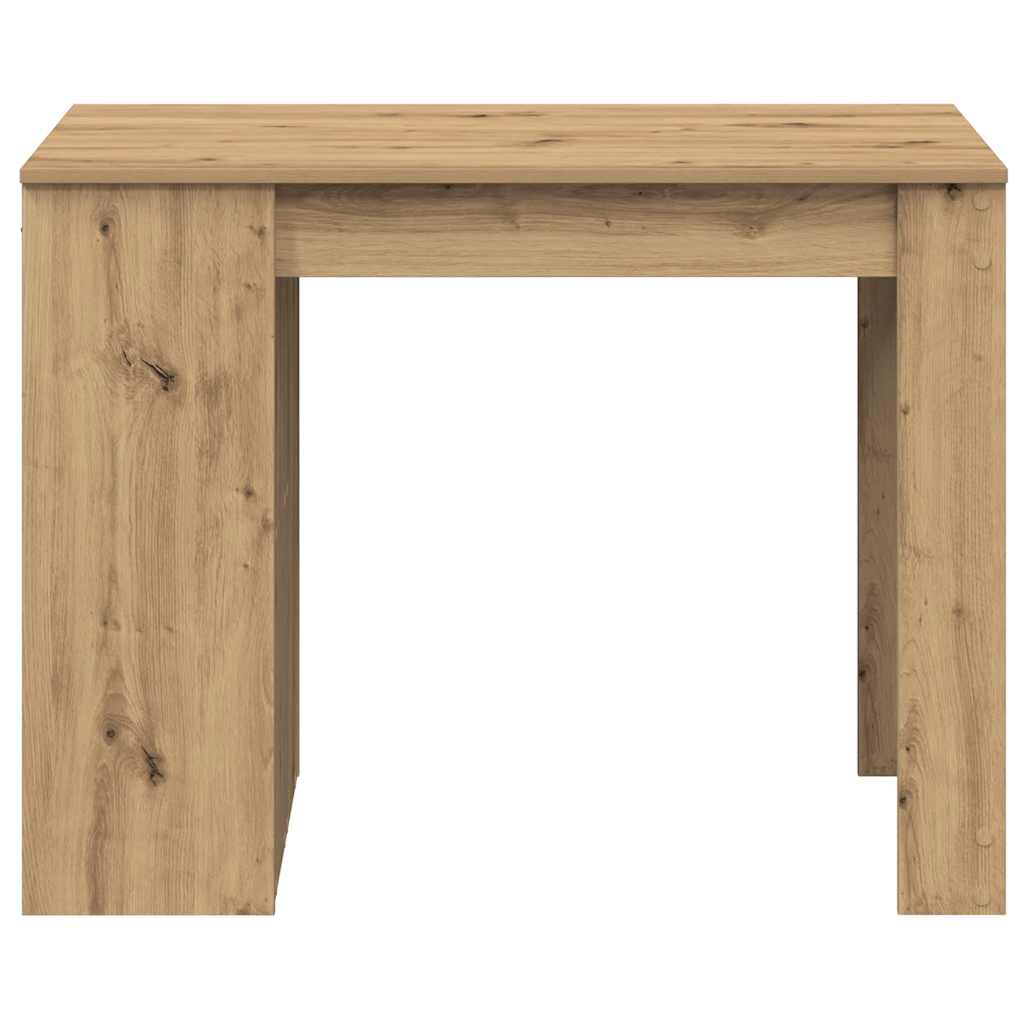 Scrivania con Cassetto e Ripiano Rovere Artigianale