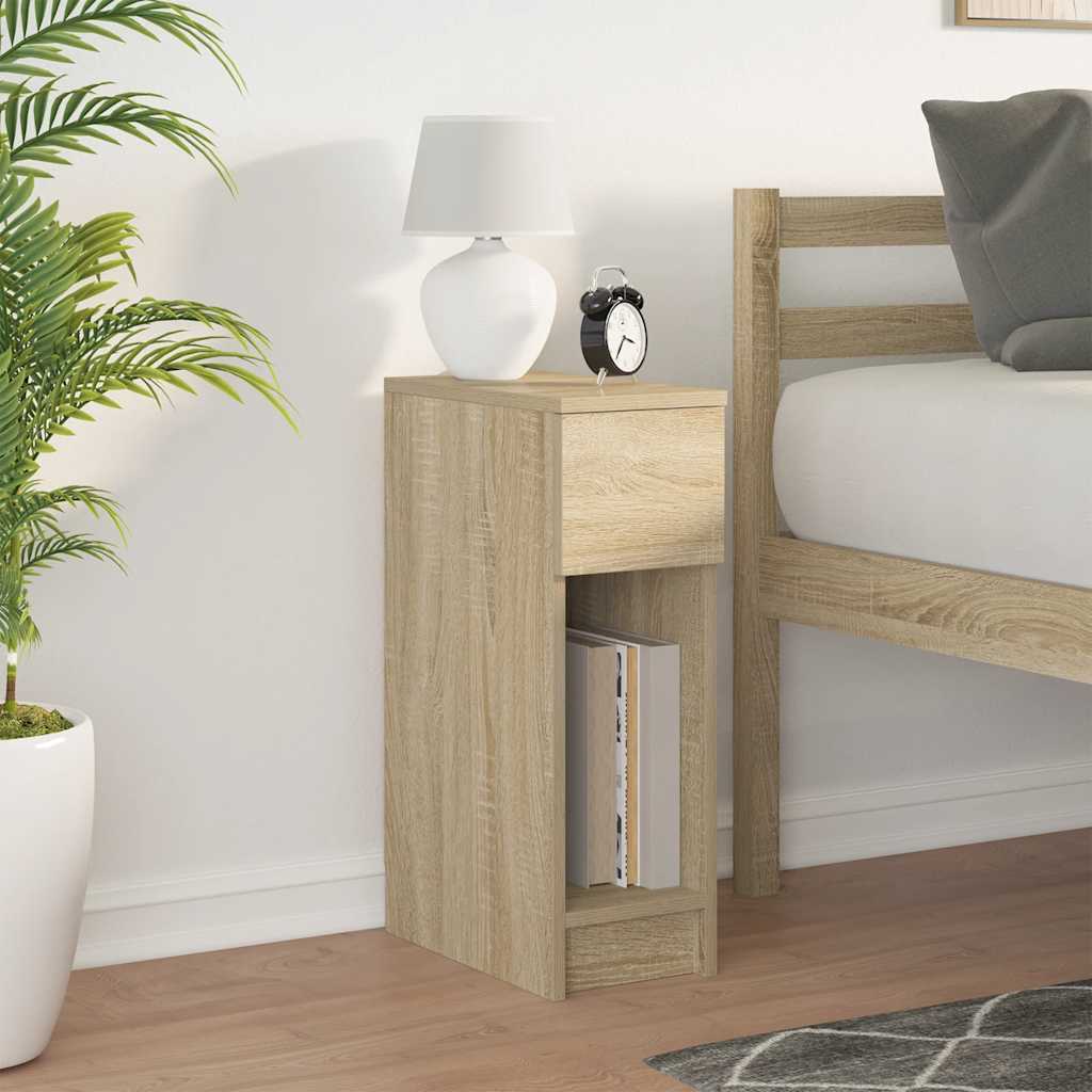 Comodino con Cassetto Rovere Sonoma 20x36x60 cm