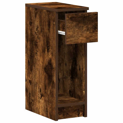Comodino con Cassetto Rovere Fumo 20x36x60 cm