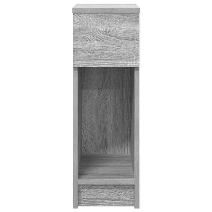 Comodini con Cassetto 2 pz Grigio Sonoma 20x36x60 cm