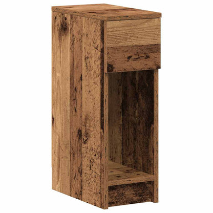 Comodini con Cassetto 2 pz in Legno Antico 20x36x60 cm