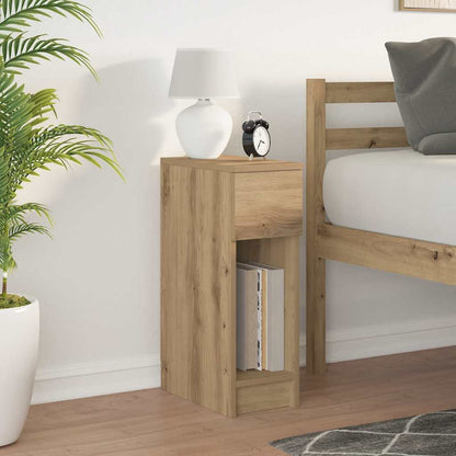 Comodino con Cassetto Rovere Artigianale 20x36x60 cm