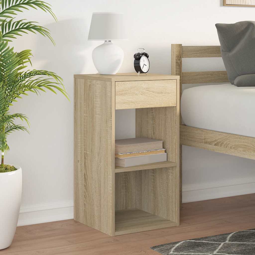 Comodino con Cassetto Rovere Sonoma 35x34x66,5 cm