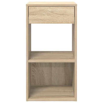 Comodini con Cassetto 2 pz Rovere Sonoma 35x34x66,5 cm