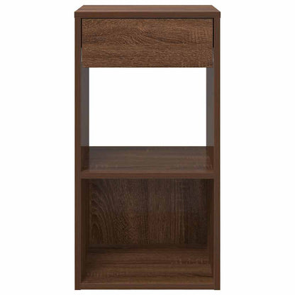 Comodini con Cassetto 2 pz Rovere Marrone 35x34x66,5 cm