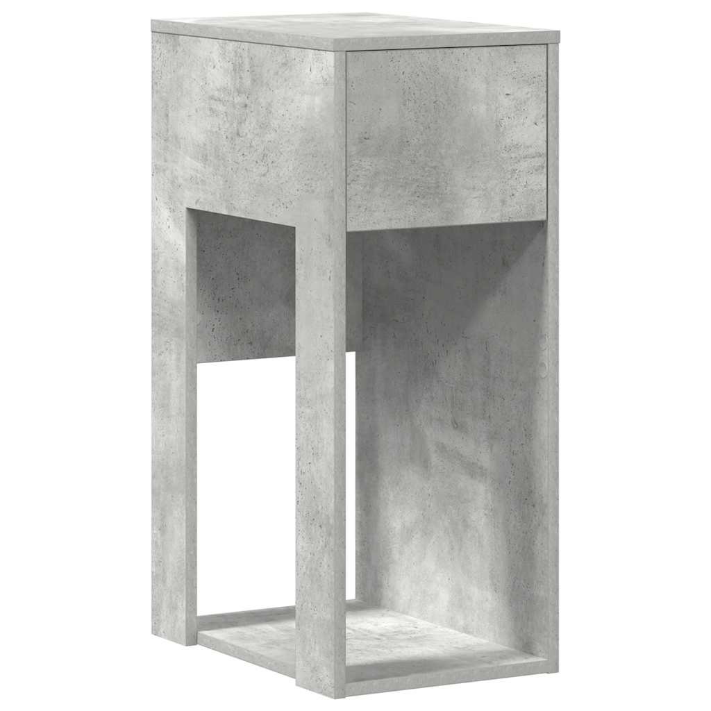 Supporto per Computer a Torre con Cassetto Grigio 30x44x74 cm