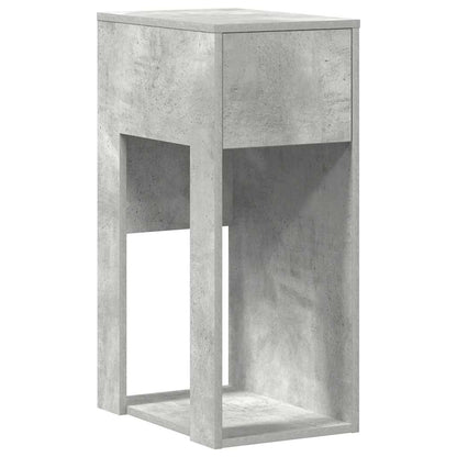 Supporto per Computer a Torre con Cassetto Grigio 30x44x74 cm