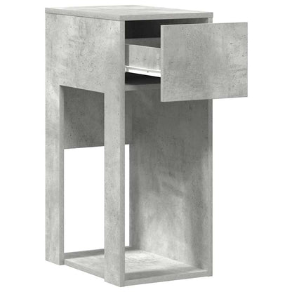 Supporto per Computer a Torre con Cassetto Grigio 30x44x74 cm