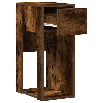 Supporto per Computer a Torre con Cassetto Rovere 30x44x74 cm