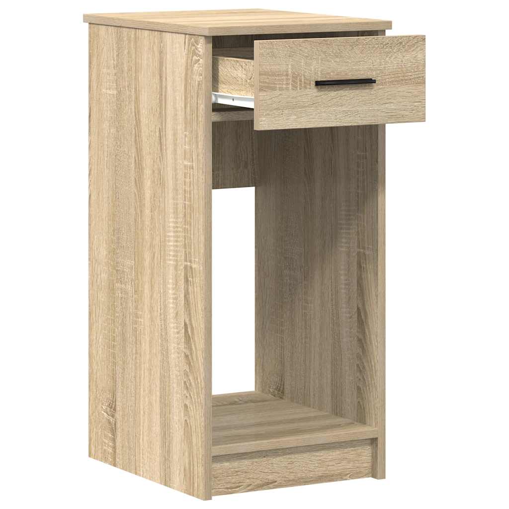 Supporto per Computer a Torre con Cassetto Rovere 35x45x77 cm