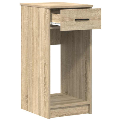 Supporto per Computer a Torre con Cassetto Rovere 35x45x77 cm