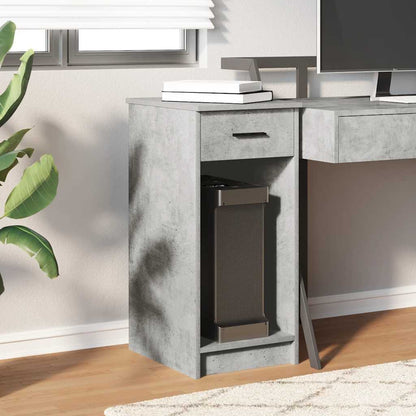 Supporto a Torre per Computer con Cassetto Grigio 35x45x77 cm