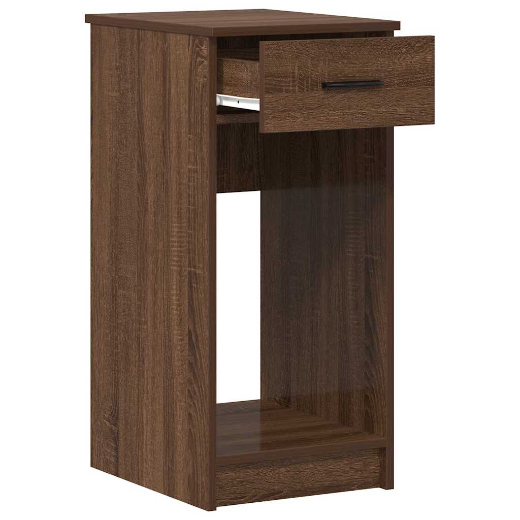 Supporto per Computer a Torre con Cassetto Marrone 35x45x77 cm