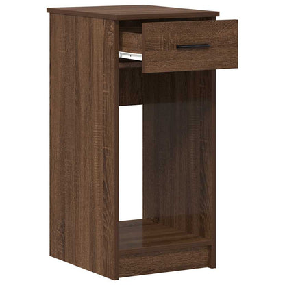 Supporto per Computer a Torre con Cassetto Marrone 35x45x77 cm