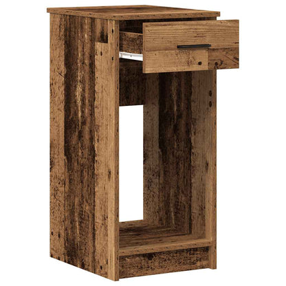 Supporto per Computer a Torre con Cassetto Antico 35x45x77 cm