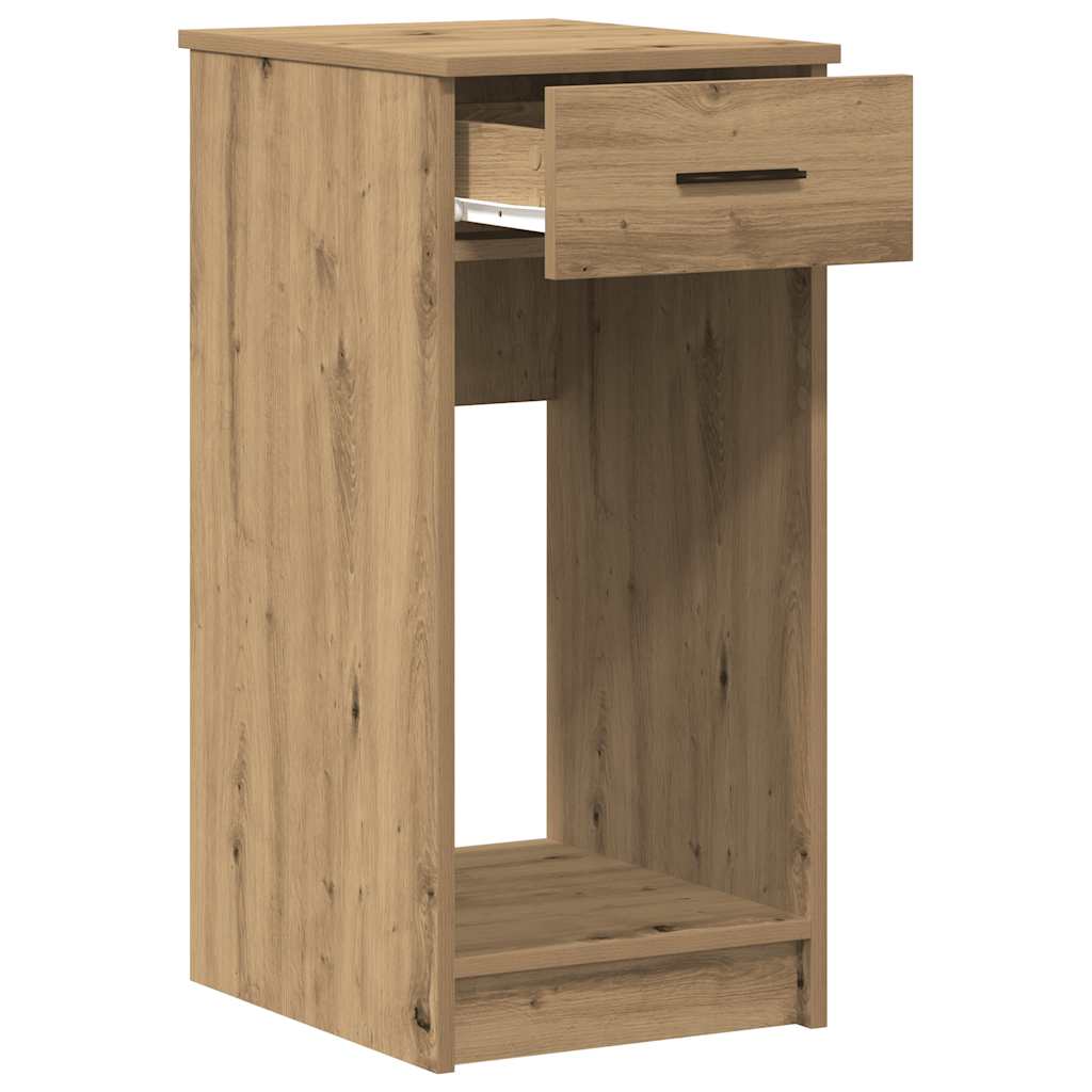 Supporto per Computer a Torre con Cassetto Rovere 35x45x77 cm