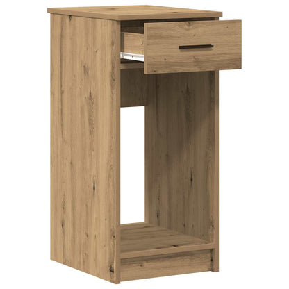 Supporto per Computer a Torre con Cassetto Rovere 35x45x77 cm