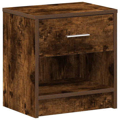Comodino con Cassetto Rovere Fumo 39x28x41 cm