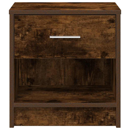 Comodino con Cassetto Rovere Fumo 39x28x41 cm