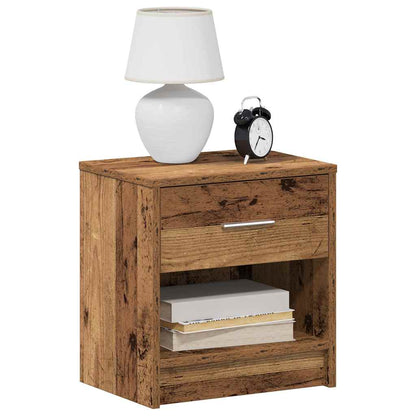 Comodino con Cassetto Legno Antico 39x28x41 cm