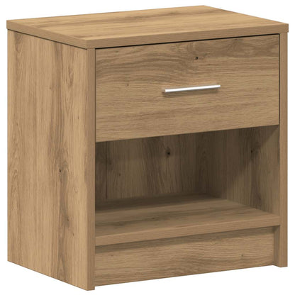 Comodino con Cassetto Rovere Artigianale 39x28x41 cm