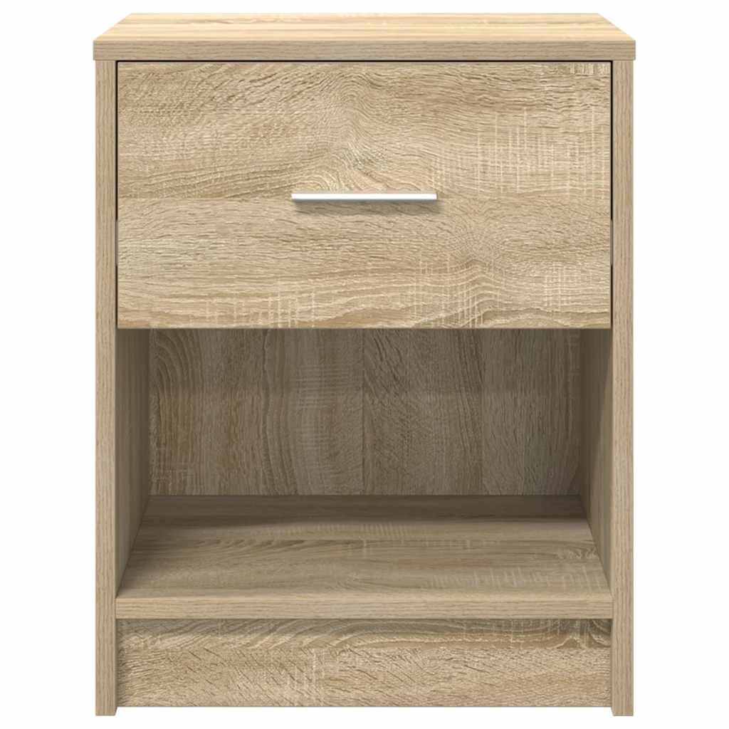 Comodini 2 pz con Cassetto Rovere Sonoma 40x34x50 cm