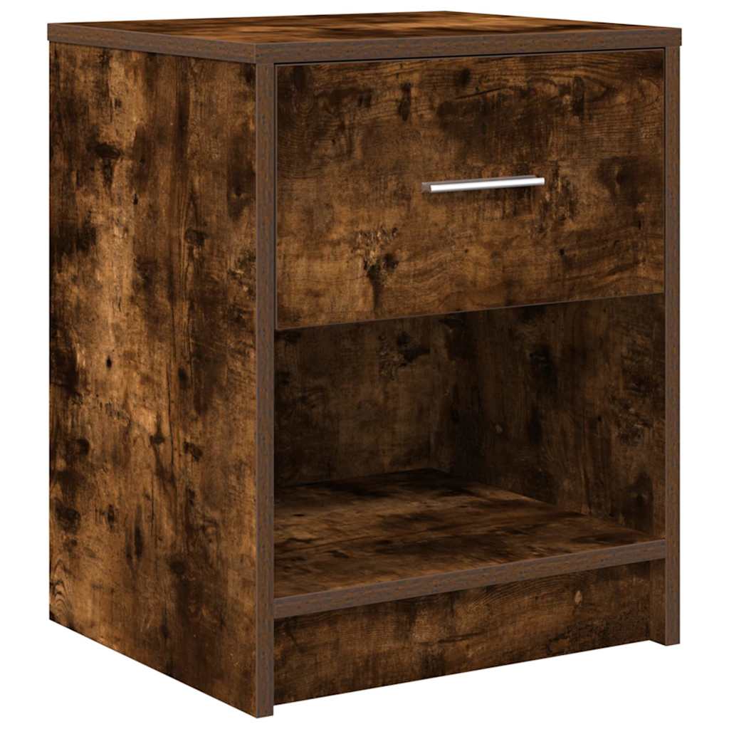 Comodino con Cassetto Rovere Fumo 40x34x50 cm