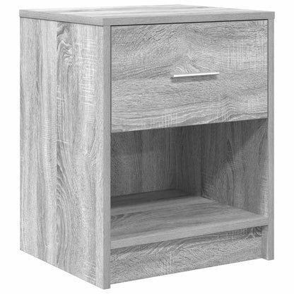 Comodino con Cassetto Grigio Sonoma 40x34x50 cm