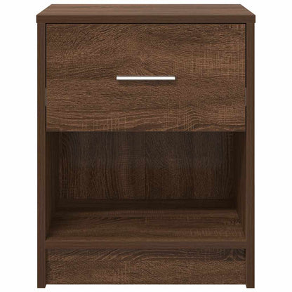 Comodino con Cassetto Rovere Marrone 40x34x50 cm