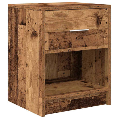 Comodino con Cassetto Legno Antico 40x34x50 cm