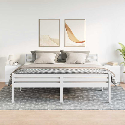 Comodini 2 pz con 2 Cassetti Bianchi 40x36x50 cm
