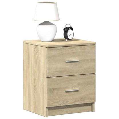 Comodino con 2 Cassetti Rovere Sonoma 40x36x50 cm
