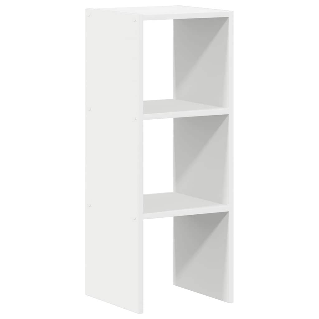 Libreria Impilabili Bianca 30x30x80 cm in Legno Multistrato