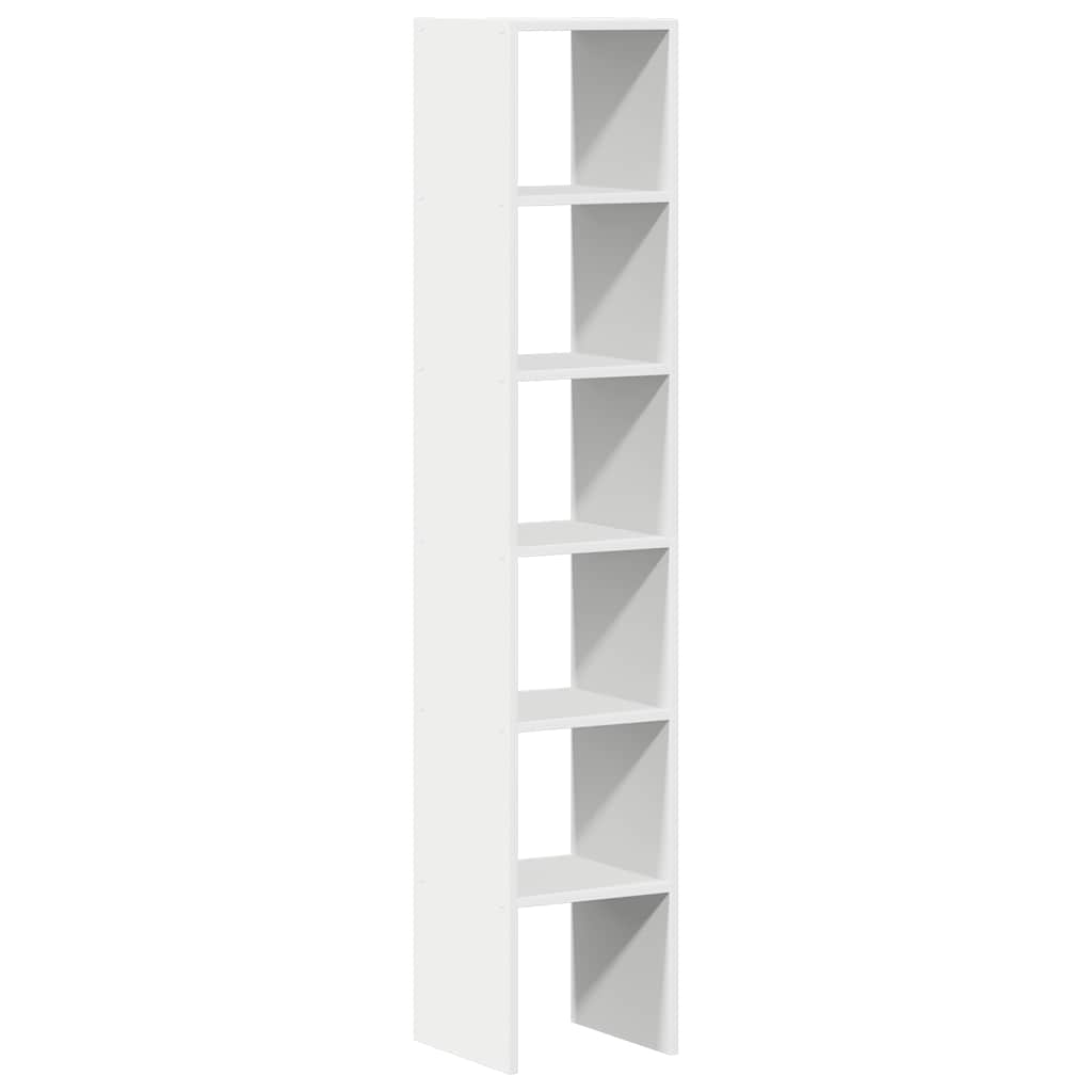 Librerie 2 pz Impilabili Bianchi 30x30x80 cm Legno Multistrato