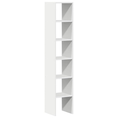 Librerie 2 pz Impilabili Bianchi 30x30x80 cm Legno Multistrato