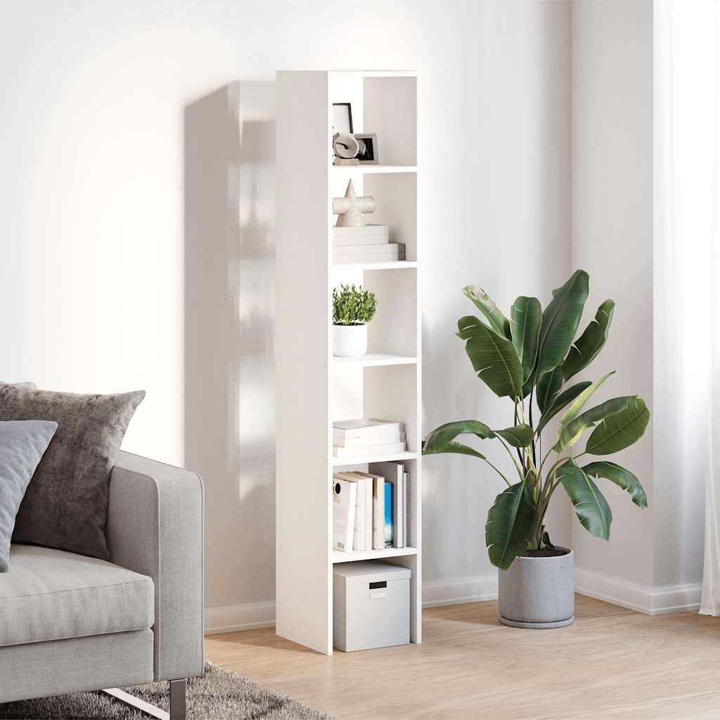 Librerie 2 pz Impilabili Bianchi 30x30x80 cm Legno Multistrato